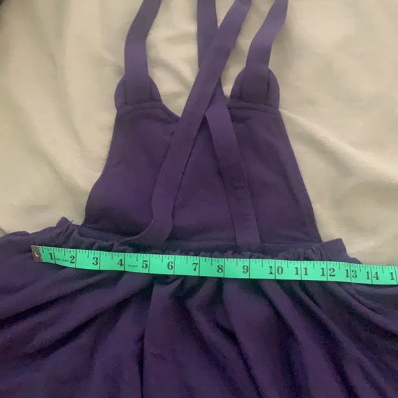 Cute overall mini dress with pockets preowned - Picture 6 of 16